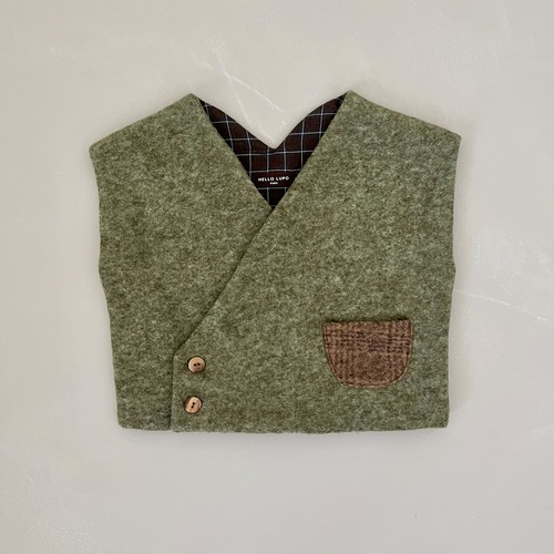 HELLOLUPO　ALI GILET - Yucca(6-7y)