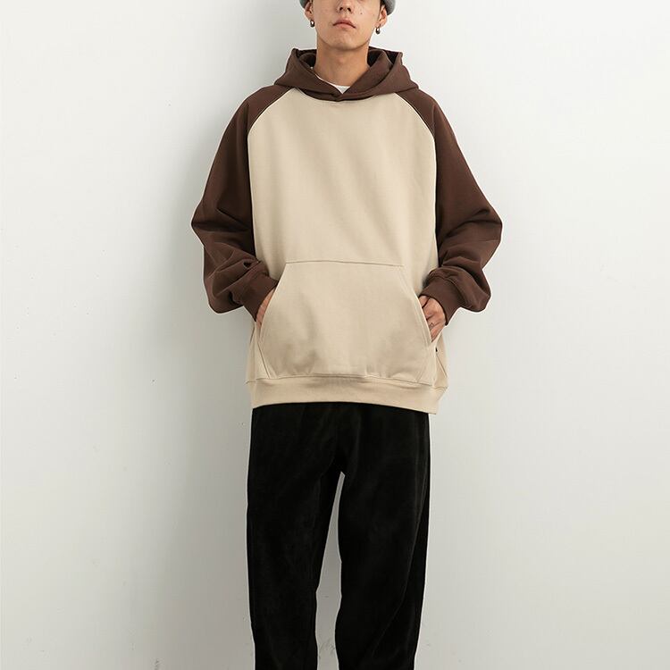 ★SPLICING CONTRAST COLOR HOODIE　　　20282