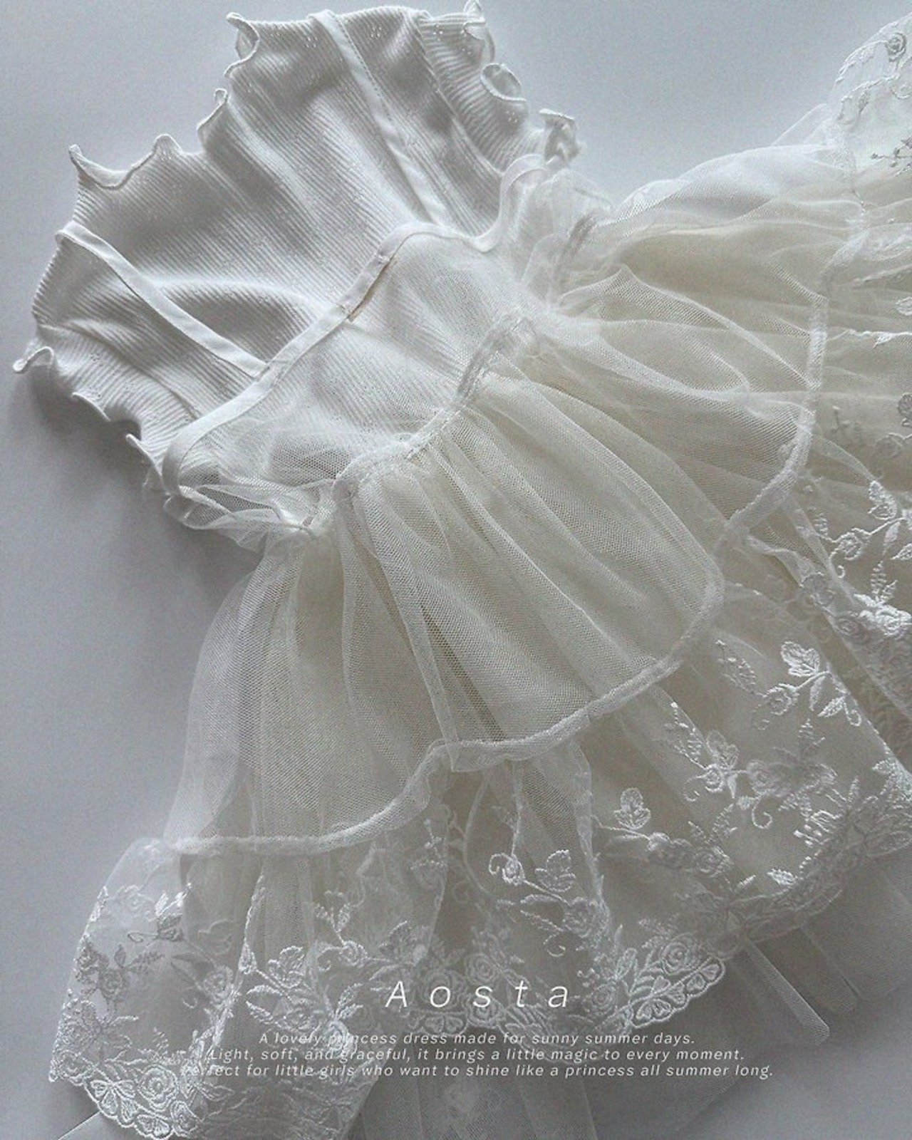 [Aosta] Lace-open Dress / [아오스타] 레이스오픈원피스