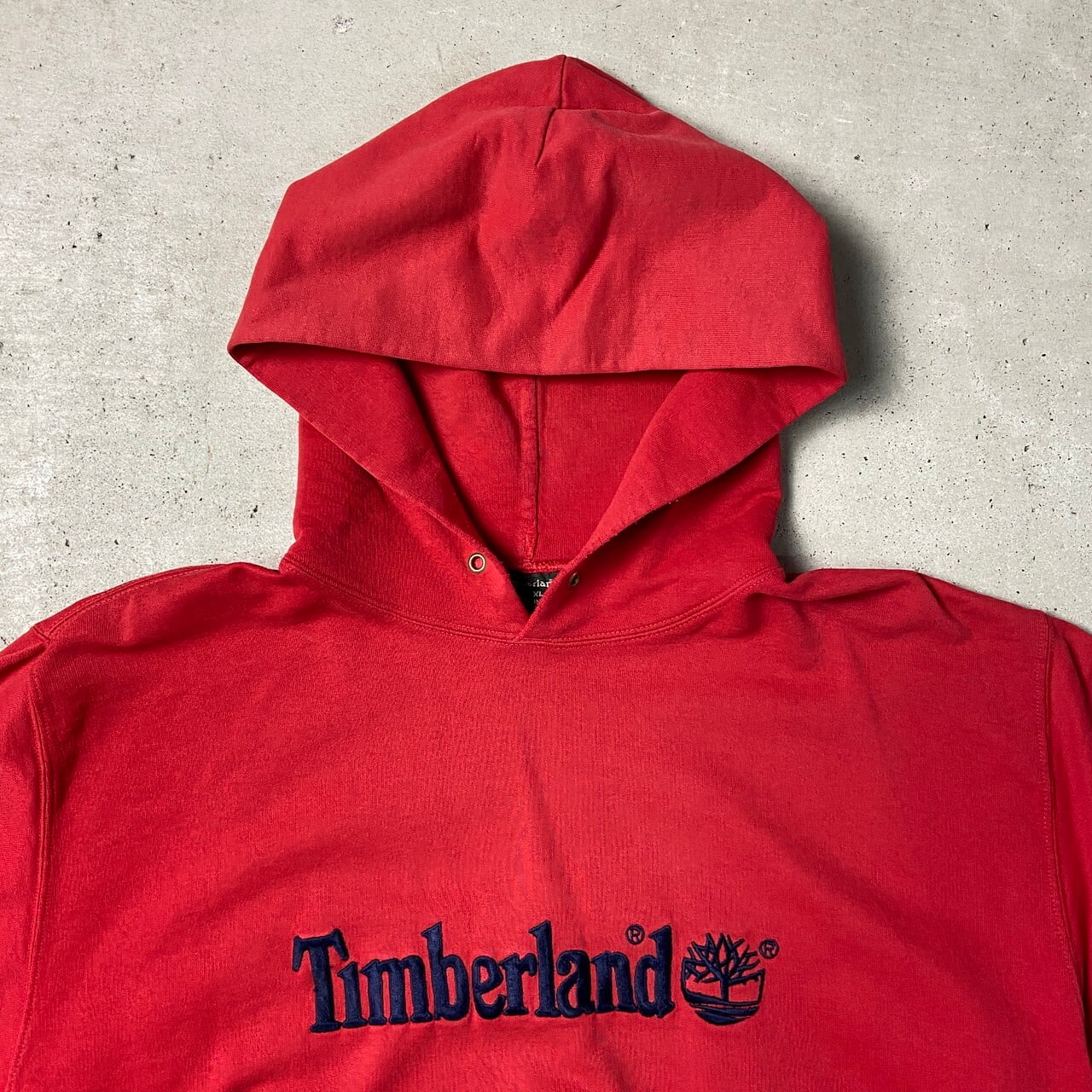 00年代 Timberland ティンバーランド ロゴ刺繍 スウェットパーカー