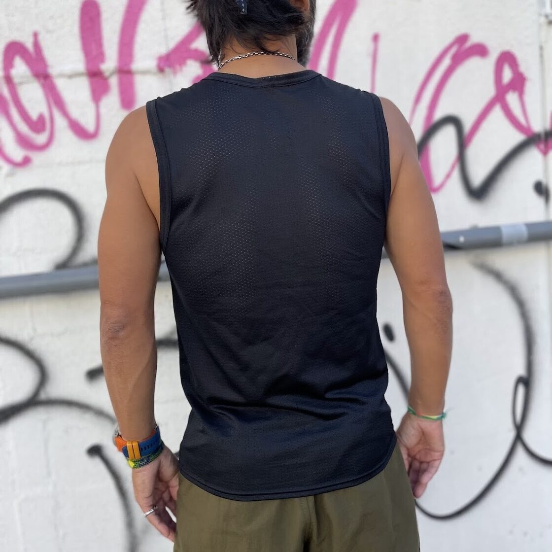 Answer4 / Dry Sleeveless Tshirt (Black) | PAY ID