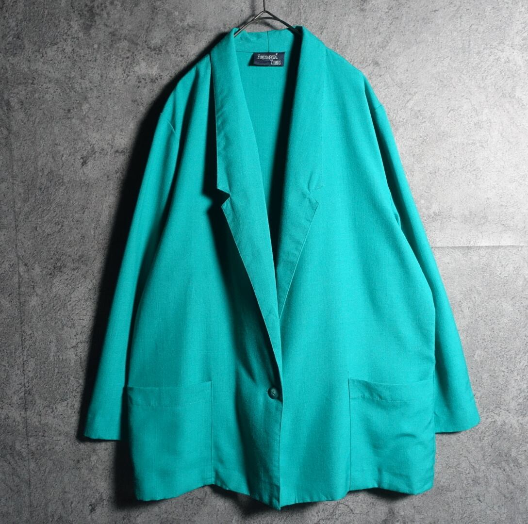 Emerald green easy tailored jacket