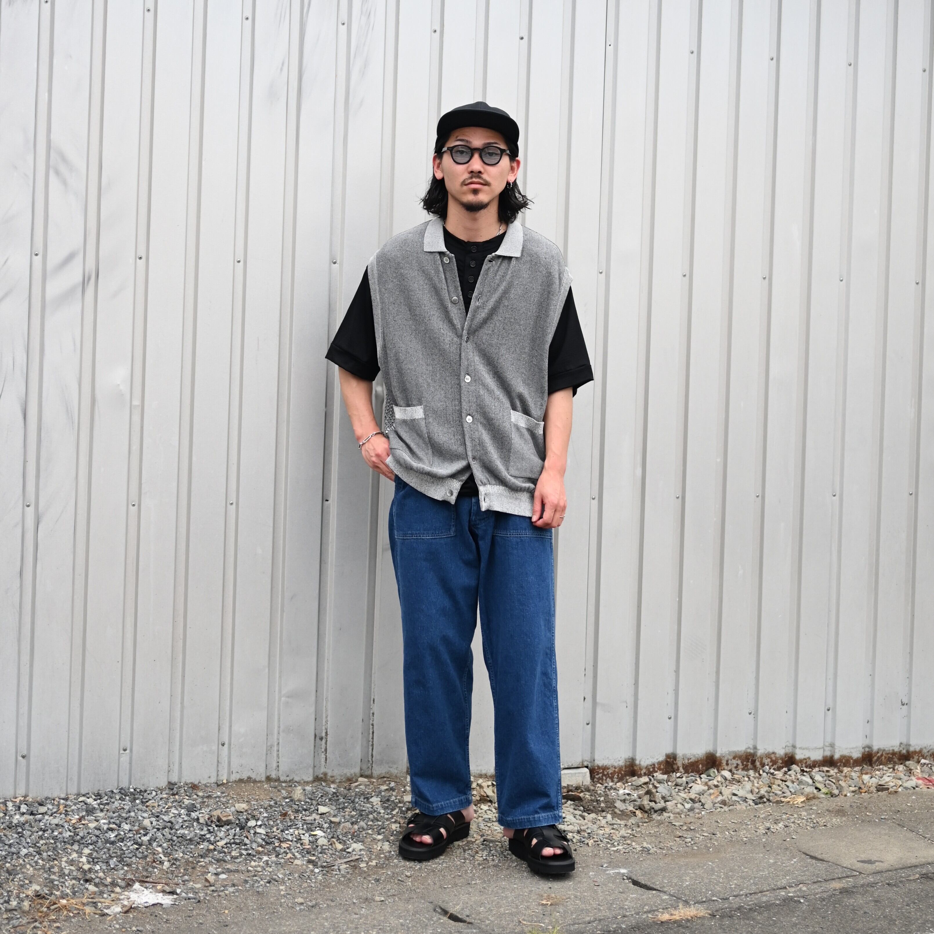 YASHIKI / Kinkai Collar Vest | GANKO
