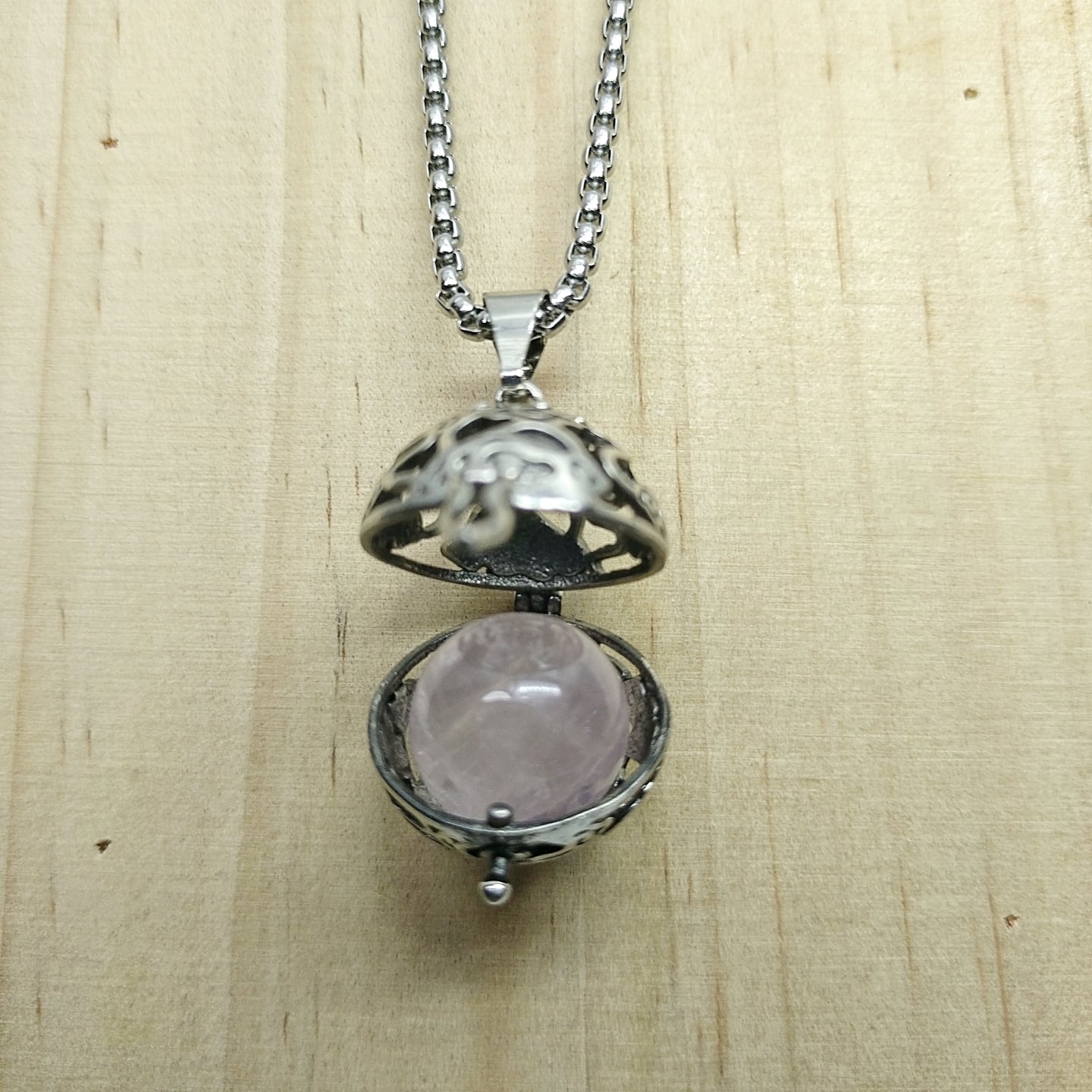 J194】ヴィンテージ 2way ブラックオニキスペンダントトップ