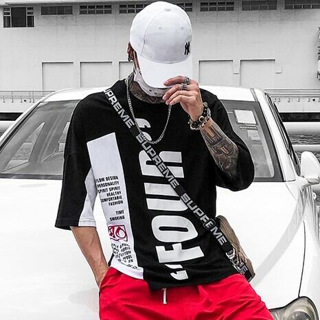 全2色 Tシャツ カットソー プリント カジュアル ストリート 