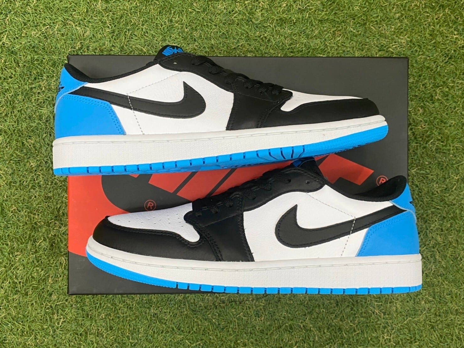 NIKE W AIR JORDAN 1 LOW OG DARK POWDER BLUE UNC CZ0775-104 27.5cm ...