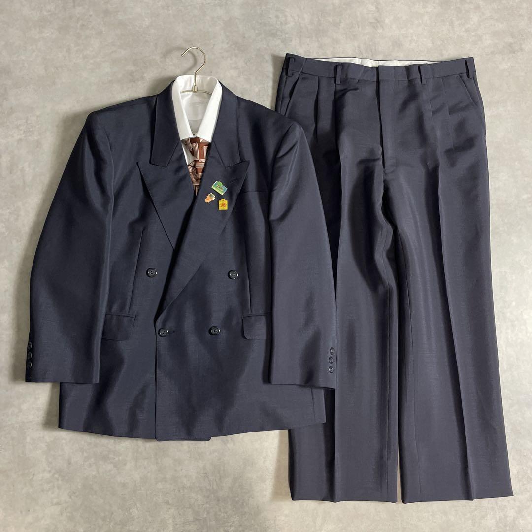 90s ヴィンテージ スーツ ダブル セットアップ ピンズvol.91 希少色