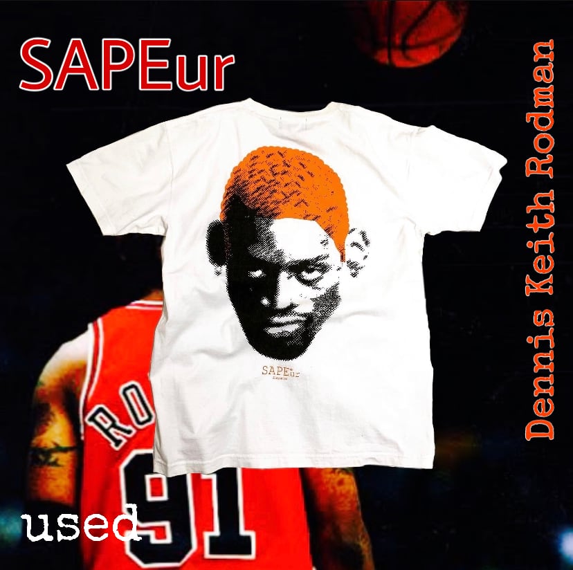 used美品【SAPEur】デニスロッドマンTee XL | eggplant86