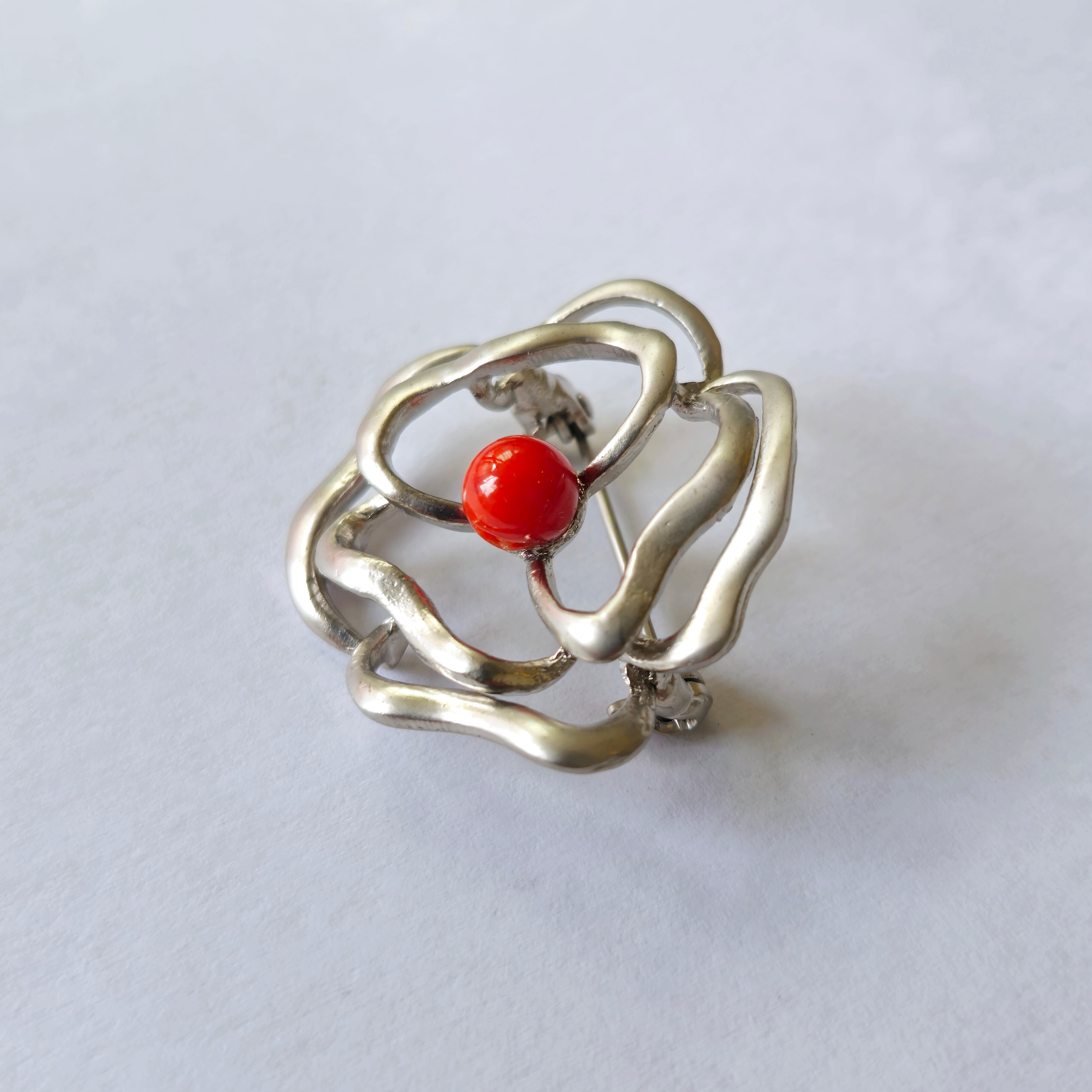 赤珊瑚 ブローチ017 【商品紹介動画が商品説明からご覧いただけます