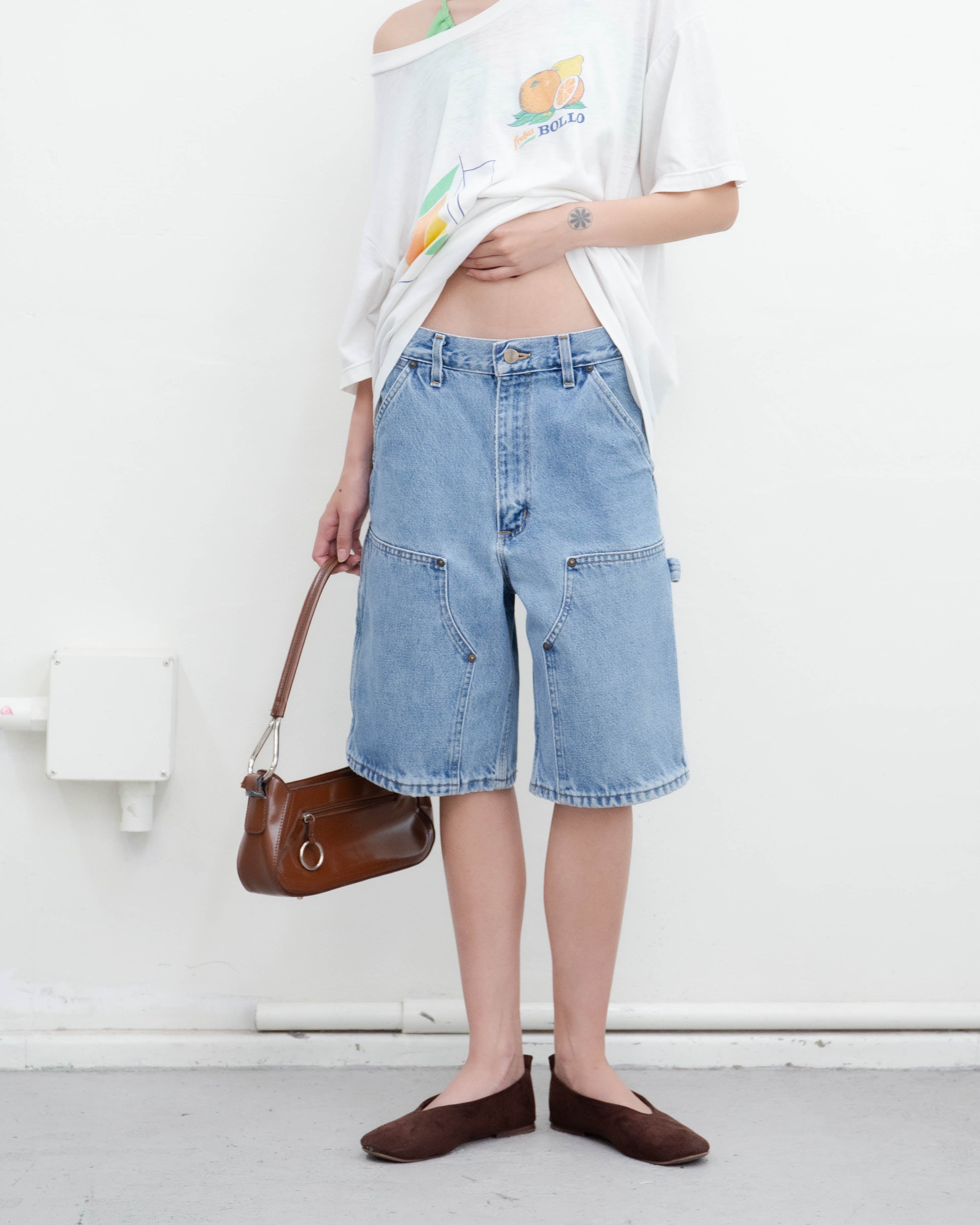 1990-00s Carhartt - double knee denim baggy shorts | LUIK FINN