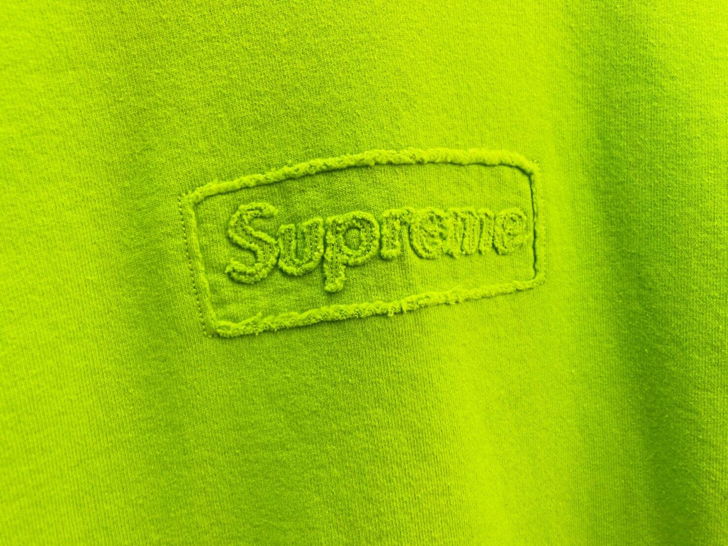Supreme Cutout Logo Crewneck LIME LARGE 2168 | BRAND BUYERS OSAKA 