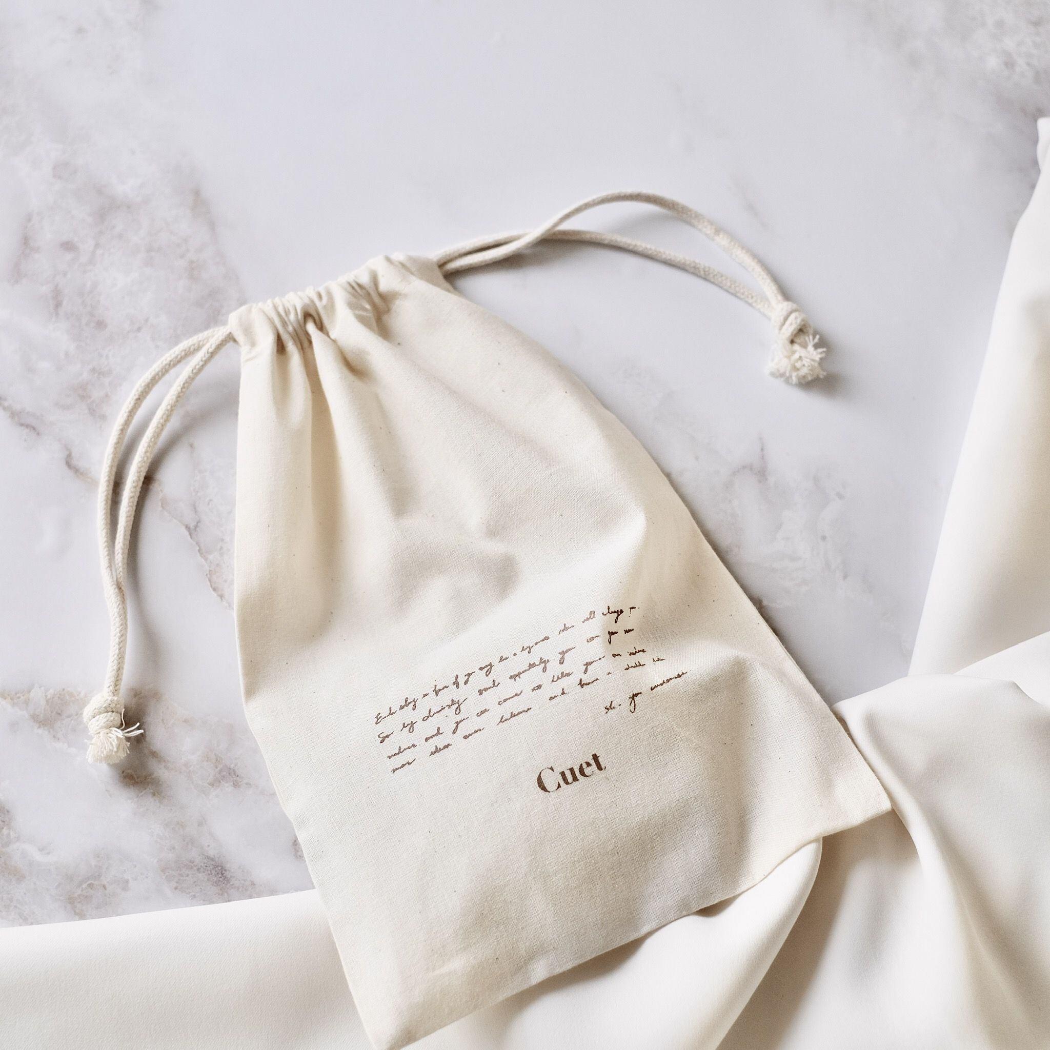 Cuet Letter Cotton Pouch