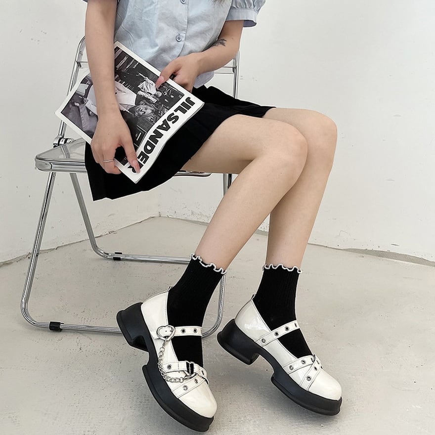 ゴスロリ通販 With U ゴシック ロリィタ パンプス マフィンシューズ