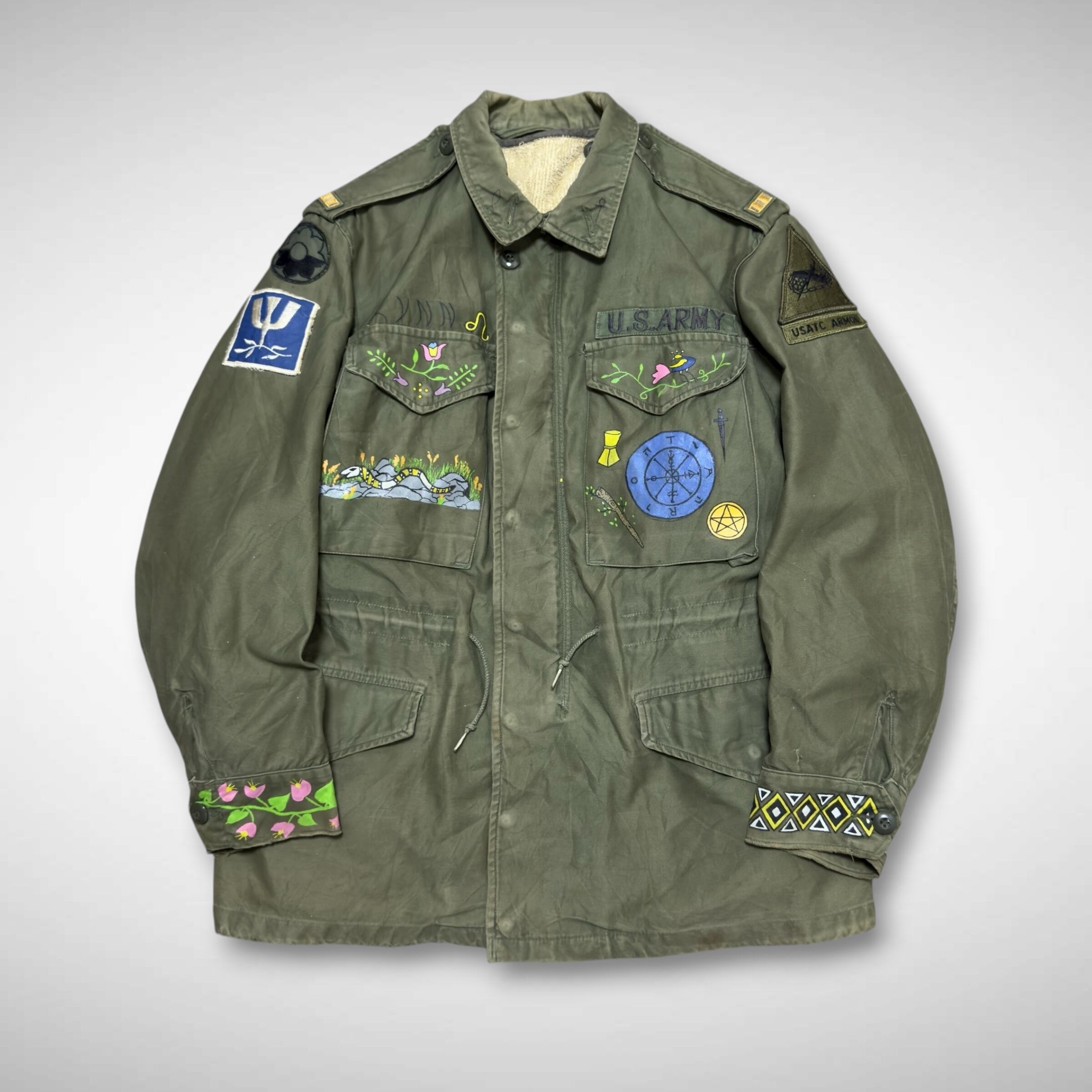 極美品 COLIMBO OBSERVER JACKET.Khaki-1st.CUSTOM”USS Archer-Fish