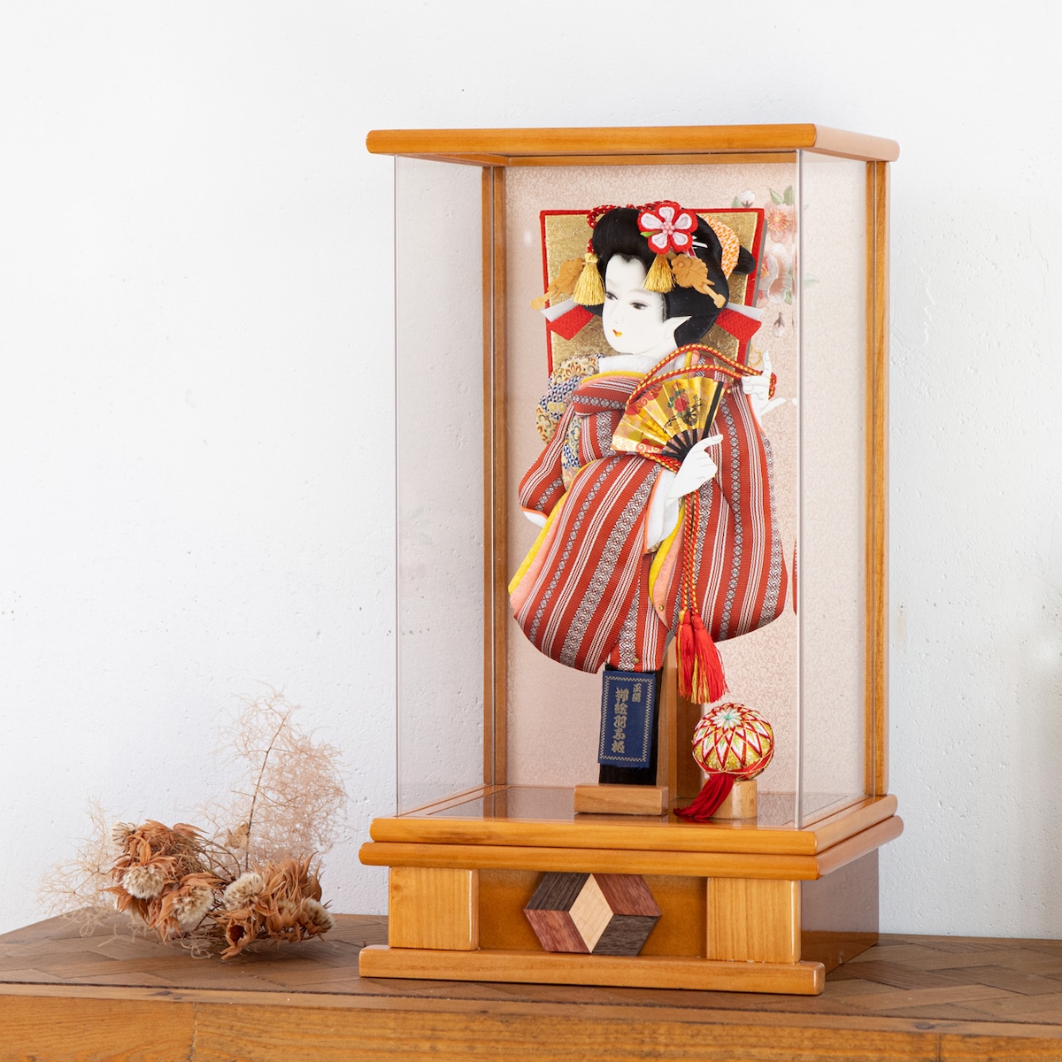 御羽子板飾り 吉徳大光 伝統工芸正絹仕立 手造り本押絵仕様 レトロ 狡猾