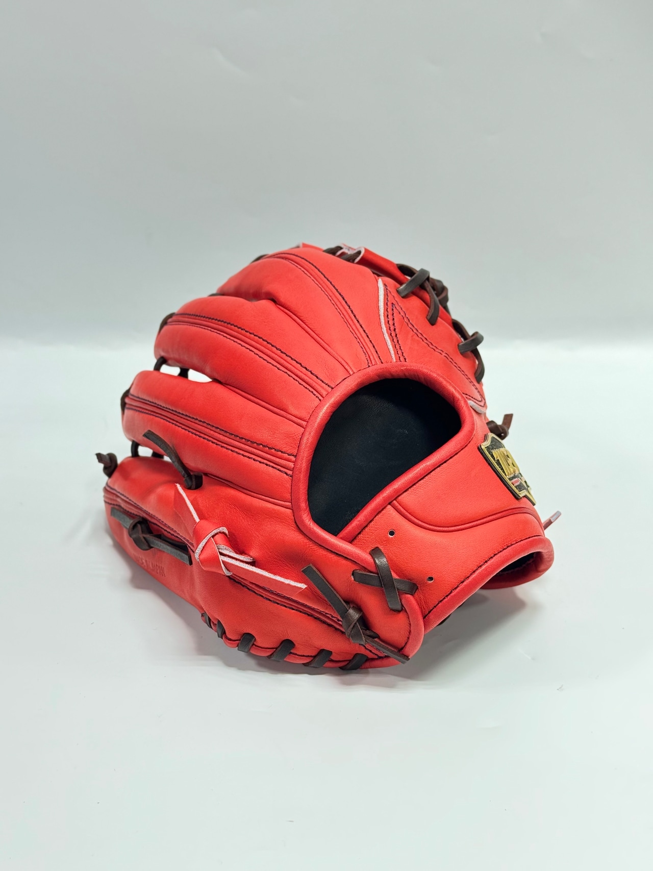 ZETT PROSTATUSーゼットプロステイタス michii supreme order 硬式グローブ ゼットミチイオリジナルグラブ 右投げ用 296型 5mm大(今宮健太選手モデル) ディープオレンジ×ブラウン 92・画像3