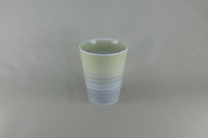 レインボーフリーカップ(イエローグリーン）一真陶苑