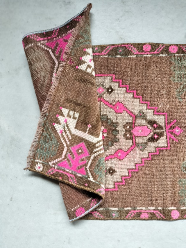 Turkish small rug 90✕43cm No.417