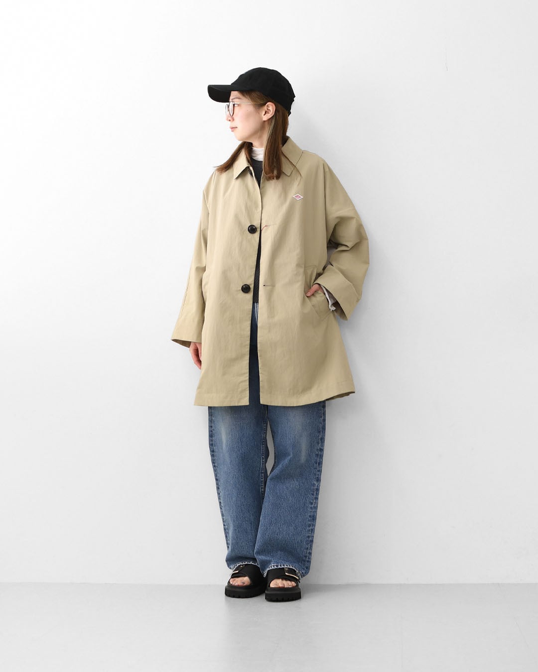 DANTON [ダントン] W DOLMAN SLEEVE COAT [DT-A0769TNY] ドルマン