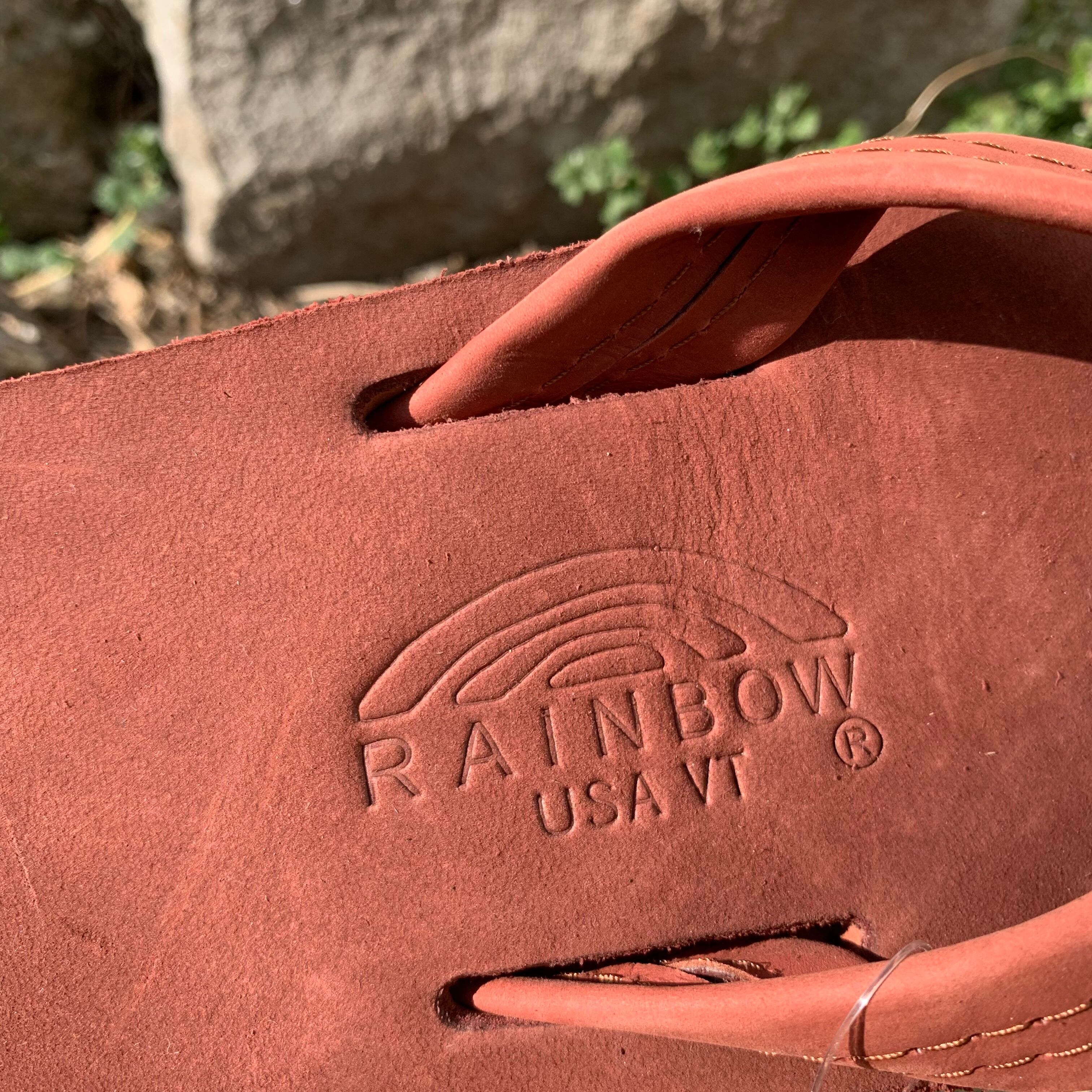 Rainbow Sandals” limited edition Double Layer Premier Leather