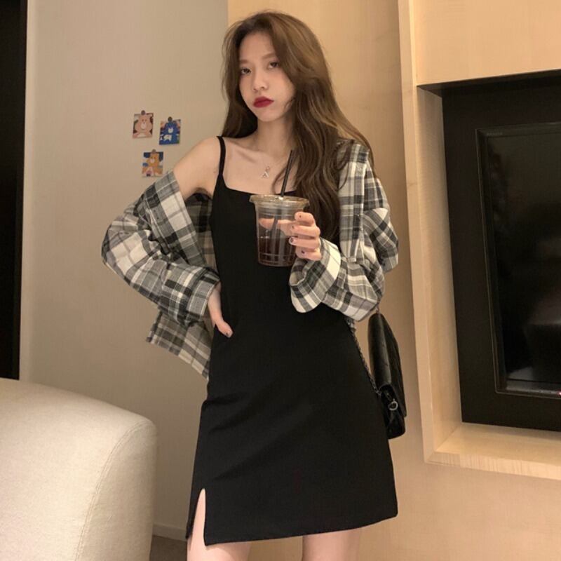 スプリングAラインドレス レッド格子柄シャツ ストリート 春物 1号婦人13569565979