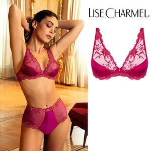 [C80sa] ワイヤー入りパッドなしブラ(D) 品番ACC7480 ※大きめ注意 【LISE CHARMEL】【リズシャルメル】【インポートランジェリー】