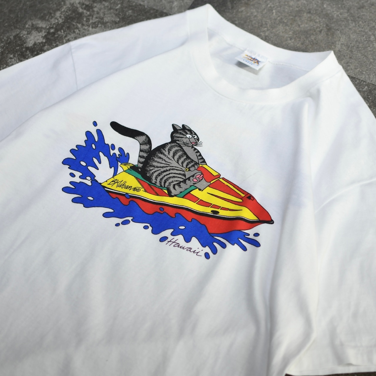crazy shirt Kliban cat print tee