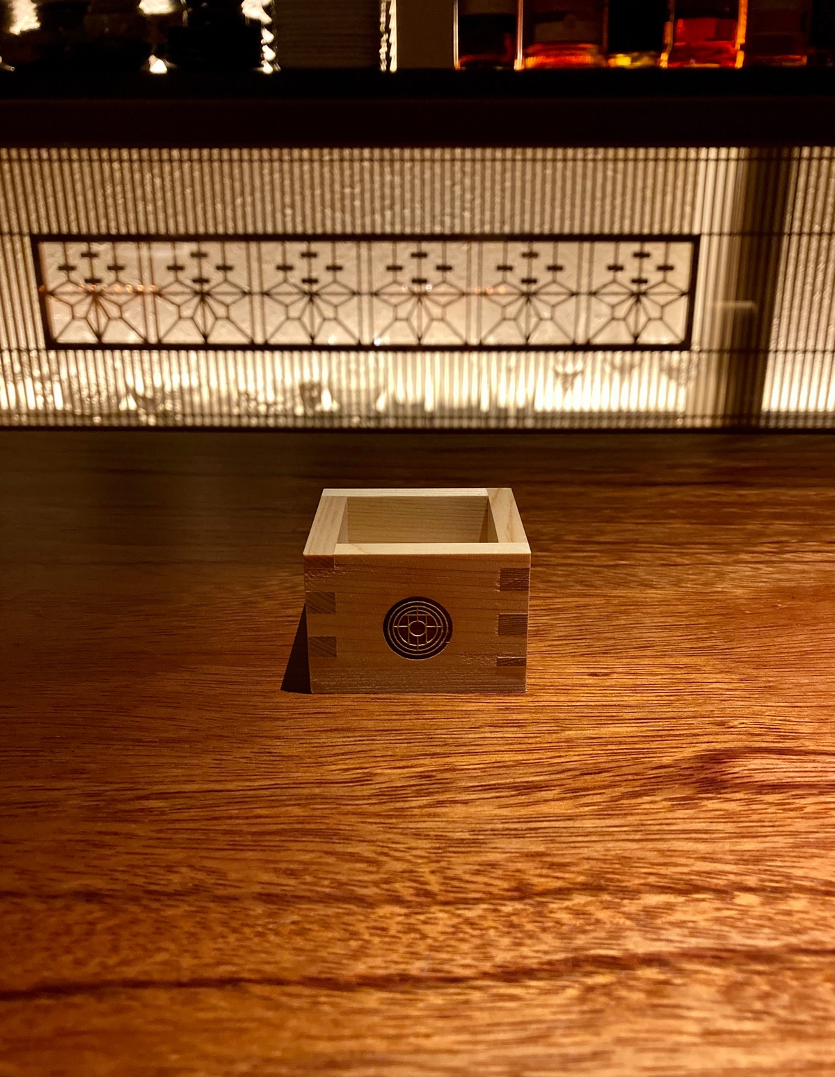 ロゴ入りオリジナル枡 S (三勺枡) | Bar FURUKAWA WEB SHOP