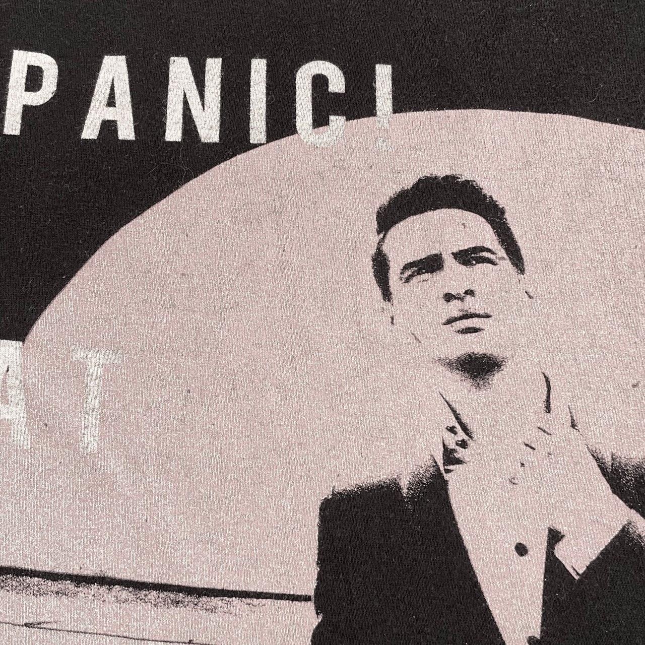 【TULTEX】Panic! At The Disco パニック！アット・ザ・ディスコ バンドTシャツ ツアーTシャツ バックプリント 両面 ロゴ ミュージック 音楽 バンt XXL ビッグシルエット 黒t 半袖 夏物 MEXICO製 us古着