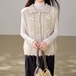 2色/リボンデコレーストリムボタンニットベスト ・79366
