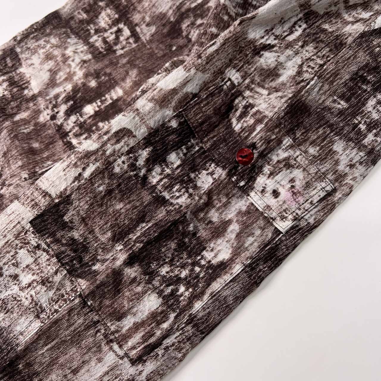 イタリア製 VASSALLI ヴァッサーリ 総柄 ライト パンツ サイズ 42 /レディース/ビンテージ/薄手