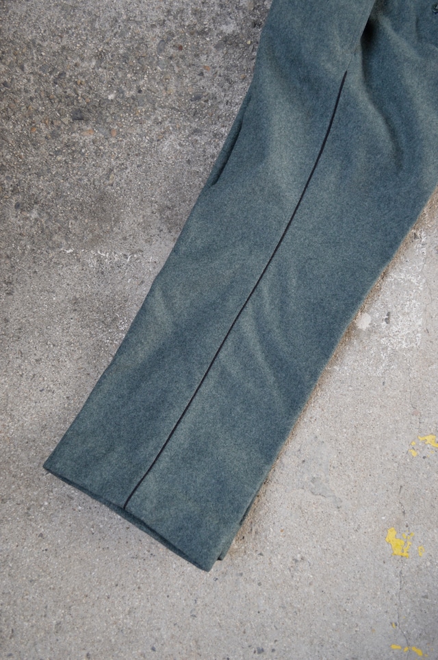 Euro Military Swiss Army 70s-80s Melton Wool Dress Trousers Dead Stock ユーロミリタリー スイス軍 デッドストック 1970-80s メルトントラウザー スラックス