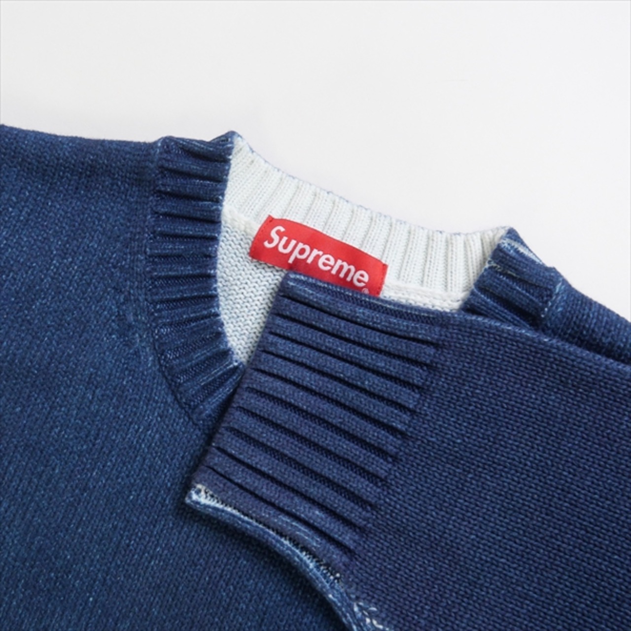 Size【M】 SUPREME シュプリーム 23SS Printed Washed Sweater Navy 