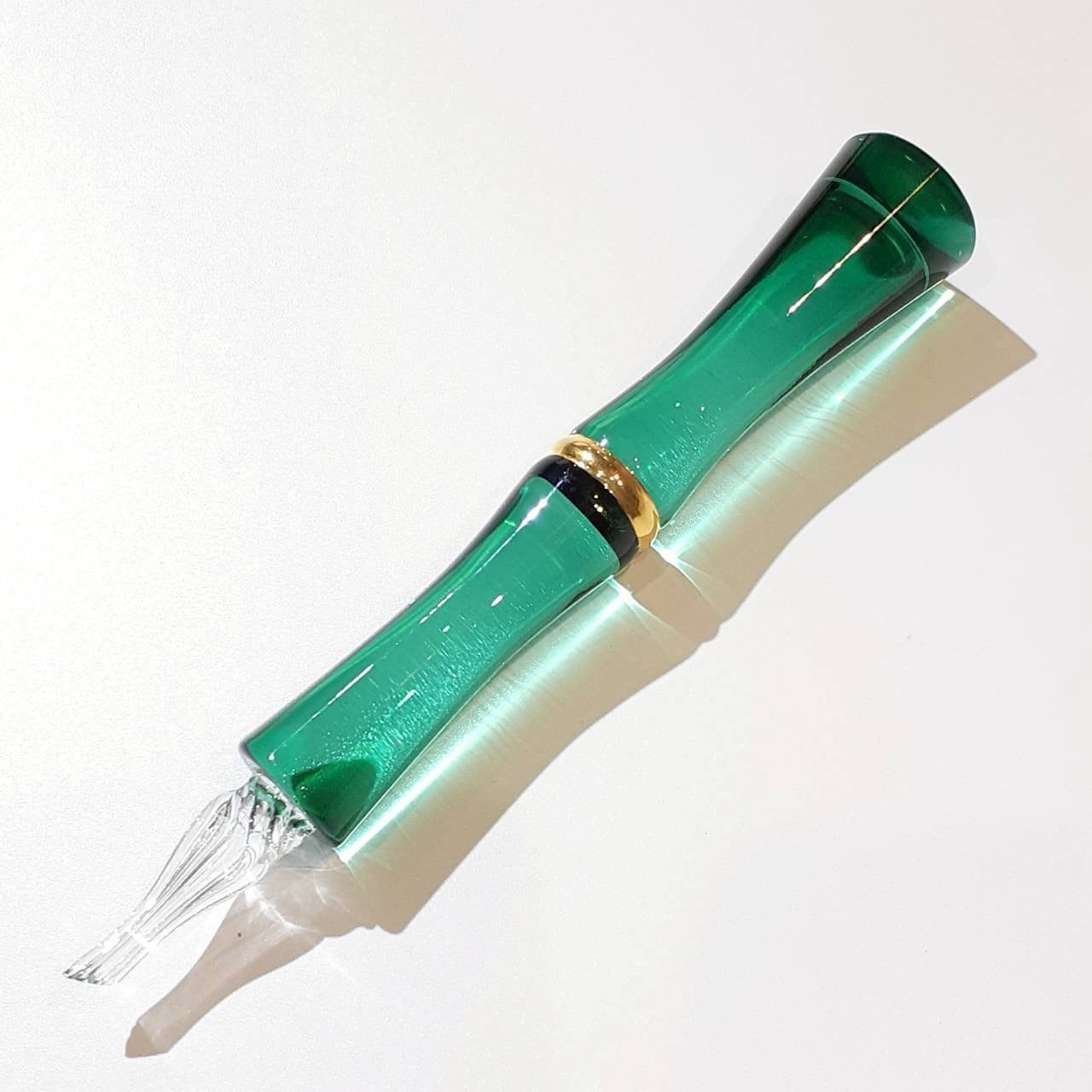 TAKETORI 百華 pure clear Viridian Drop Nib | Glass Studio TooS