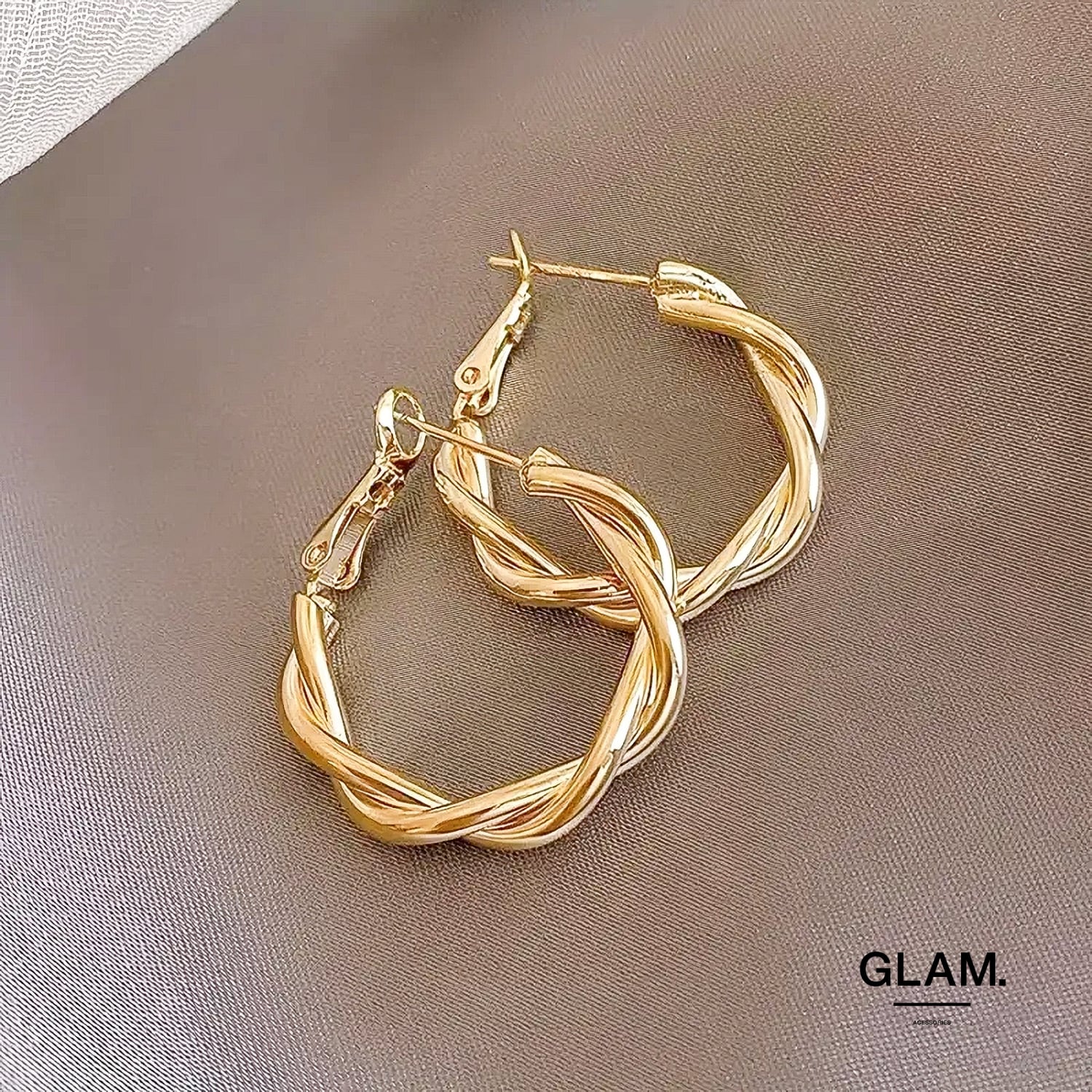 silver925］Wide hoop Pierce (Gold) – TRES 再大幅お値下げ！！ FARIS 