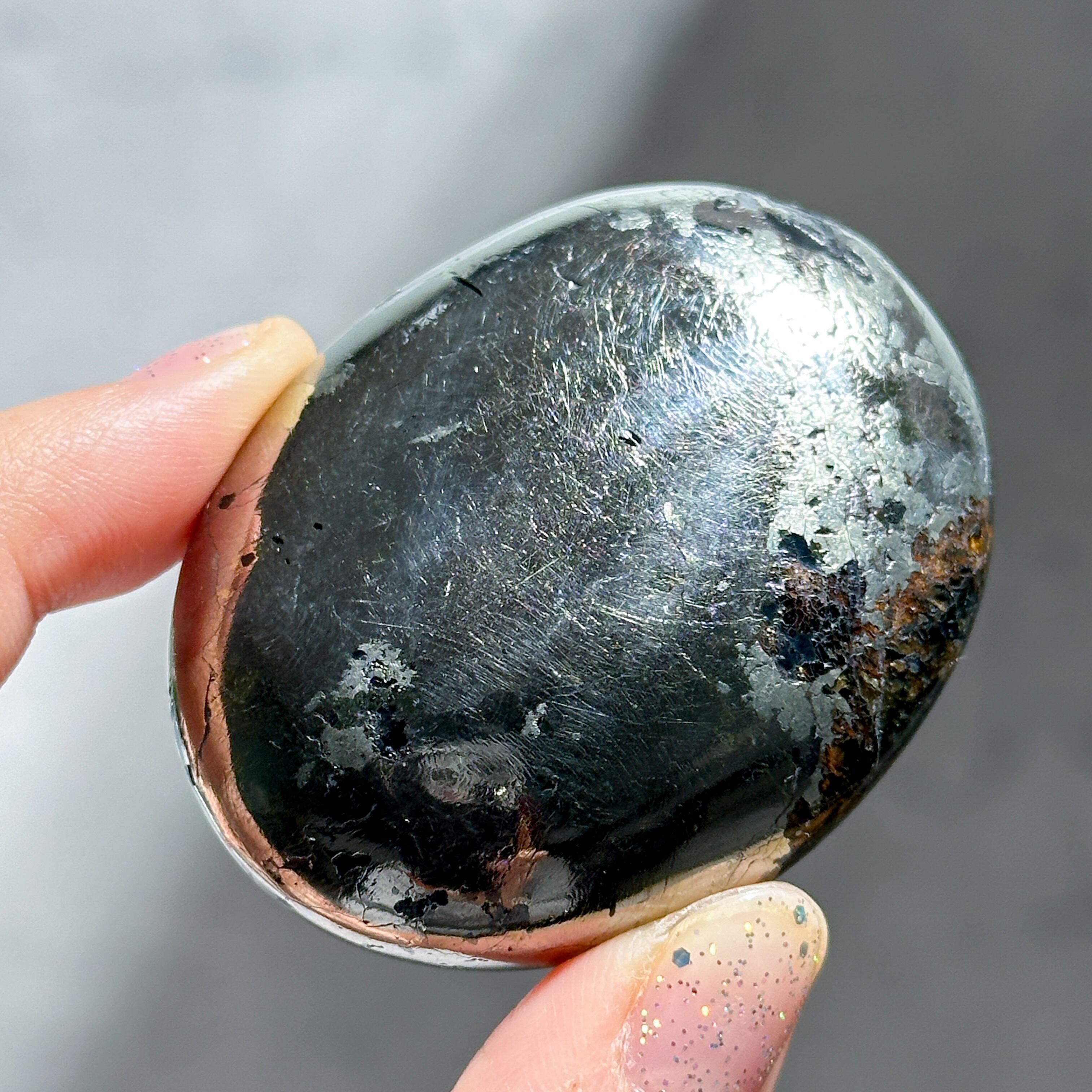 パイライト with クォーツ パーム22 ◇Pyrite with Quartz◇天然石