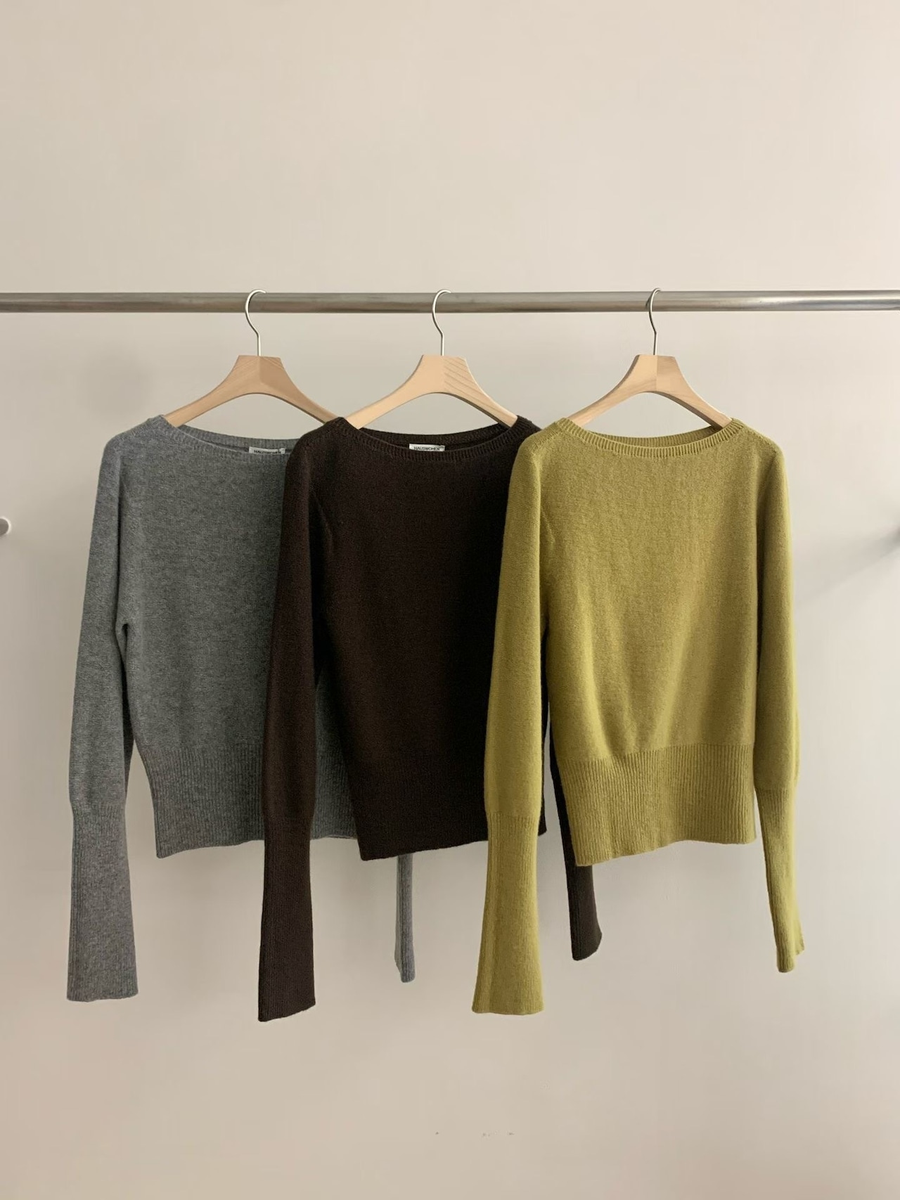 (予約) HAUS / Fos wholegarment knit 3color