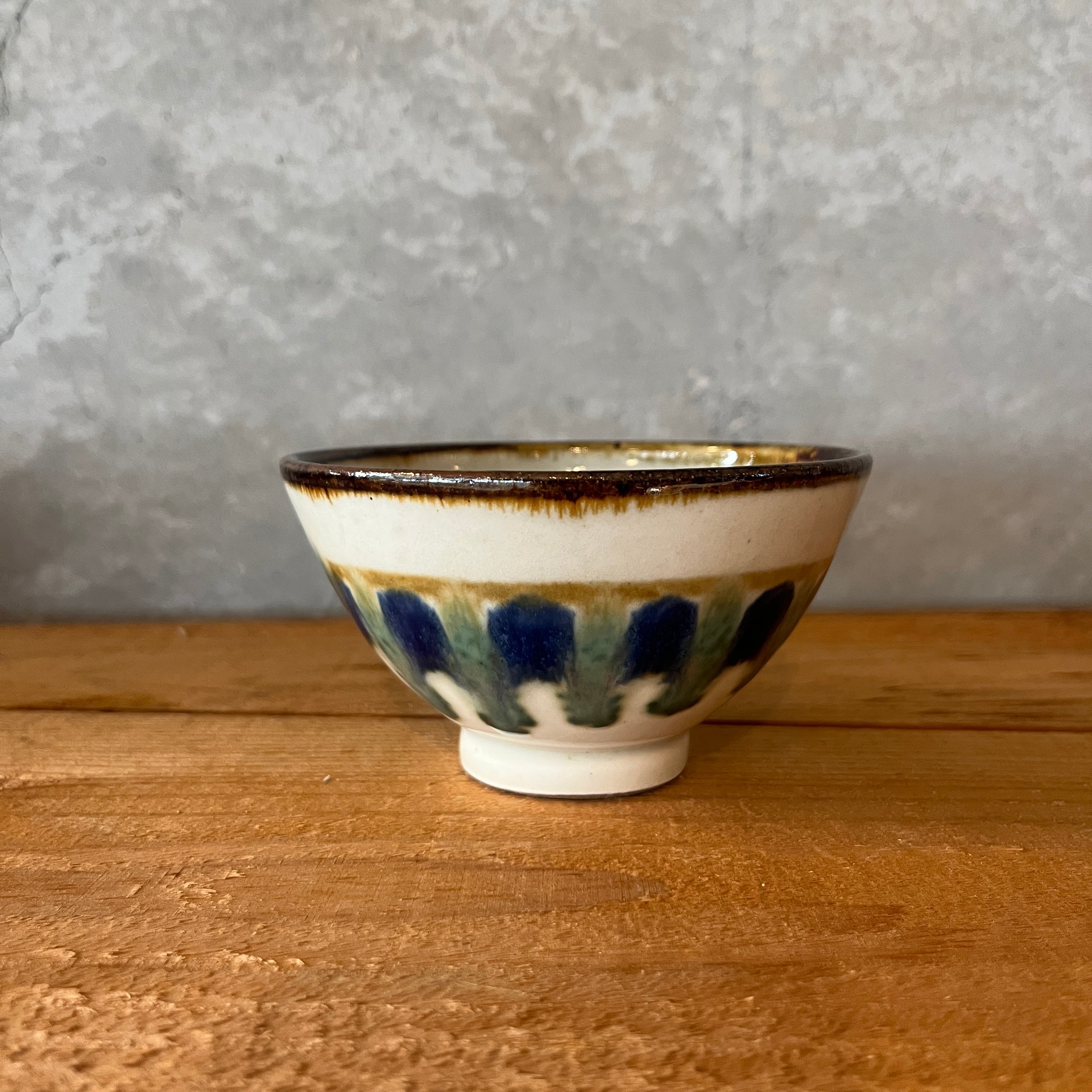 小代本谷ちひろ窯 三彩 飯碗