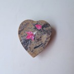 ハートのお花のケース-うすい