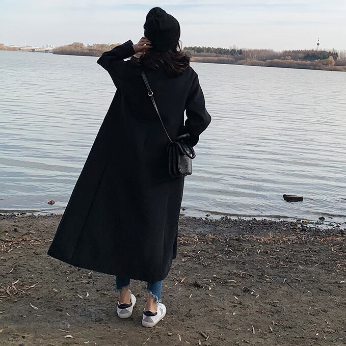 Pコート マキシ丈 アウター コート ロングコート チェスターコート