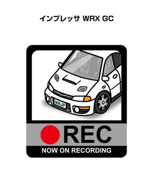 スバル インプレッサ WRX GC ボディ25色設定 ドラレコRECステッカー