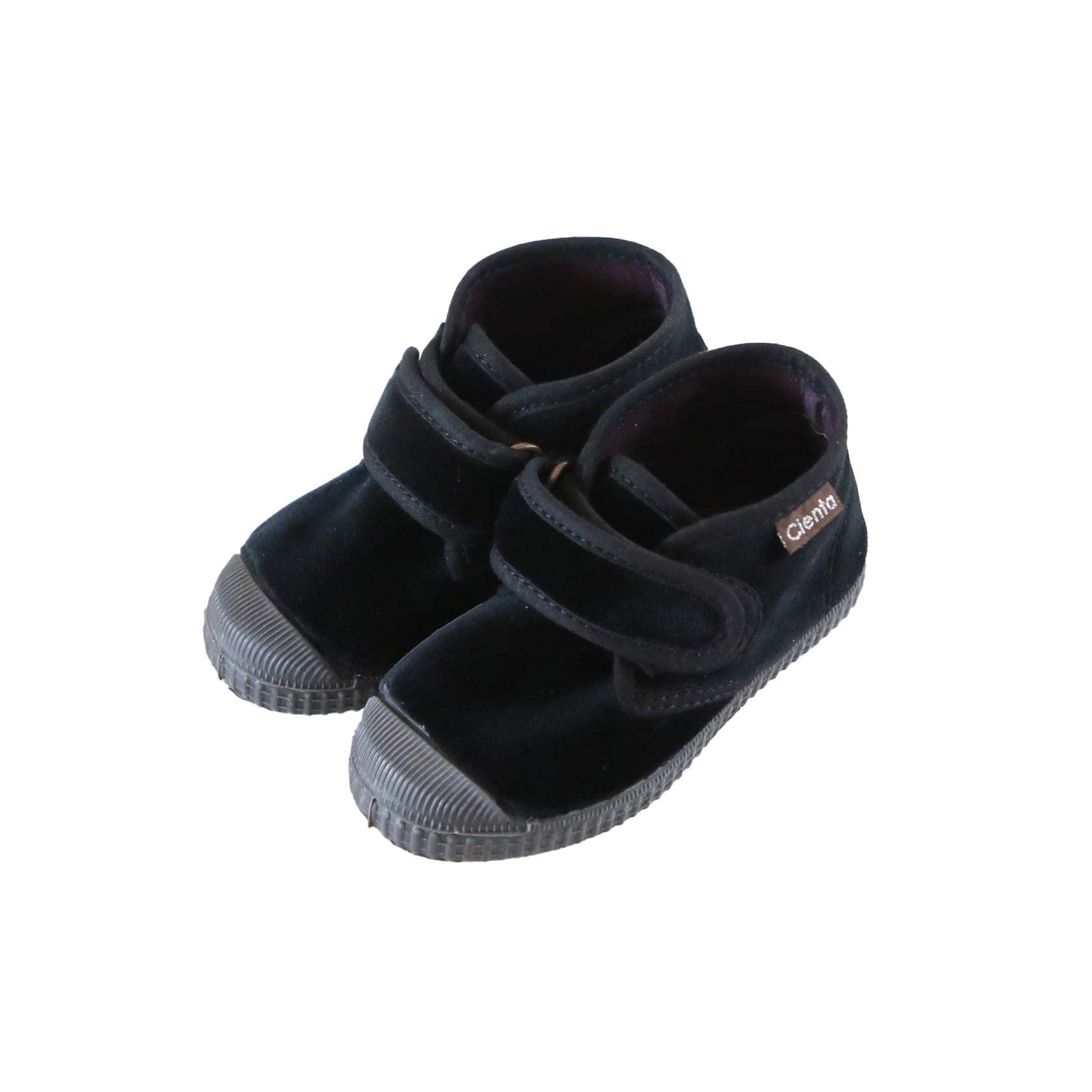 cienta(シエンタ)/ ハイカットベルクロシューズ / Velour Black (ブラック)/ 12.5〜20cm