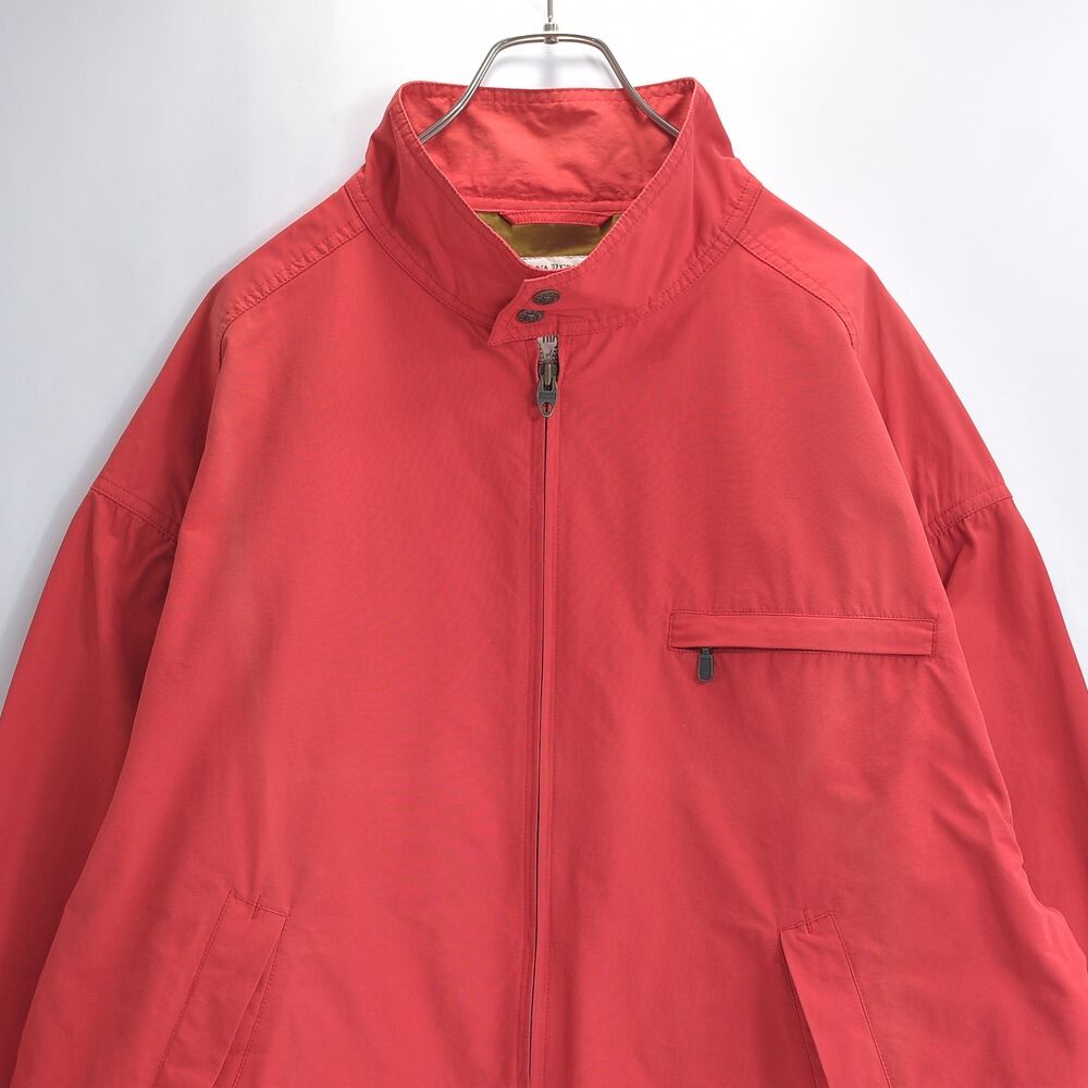 90s BANANA REPUBLIC バナナリパブリック スウィングトップ ハリントンジャケット ドッグイヤーカラー フェード パナリパ トラベルライン テラコッタ USED ヴィンテージ ビンテージ 古着 メンズ XXL相当