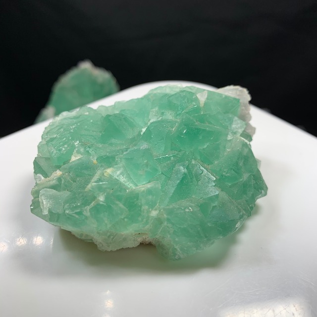 4クラスター グリーンフローライト原石