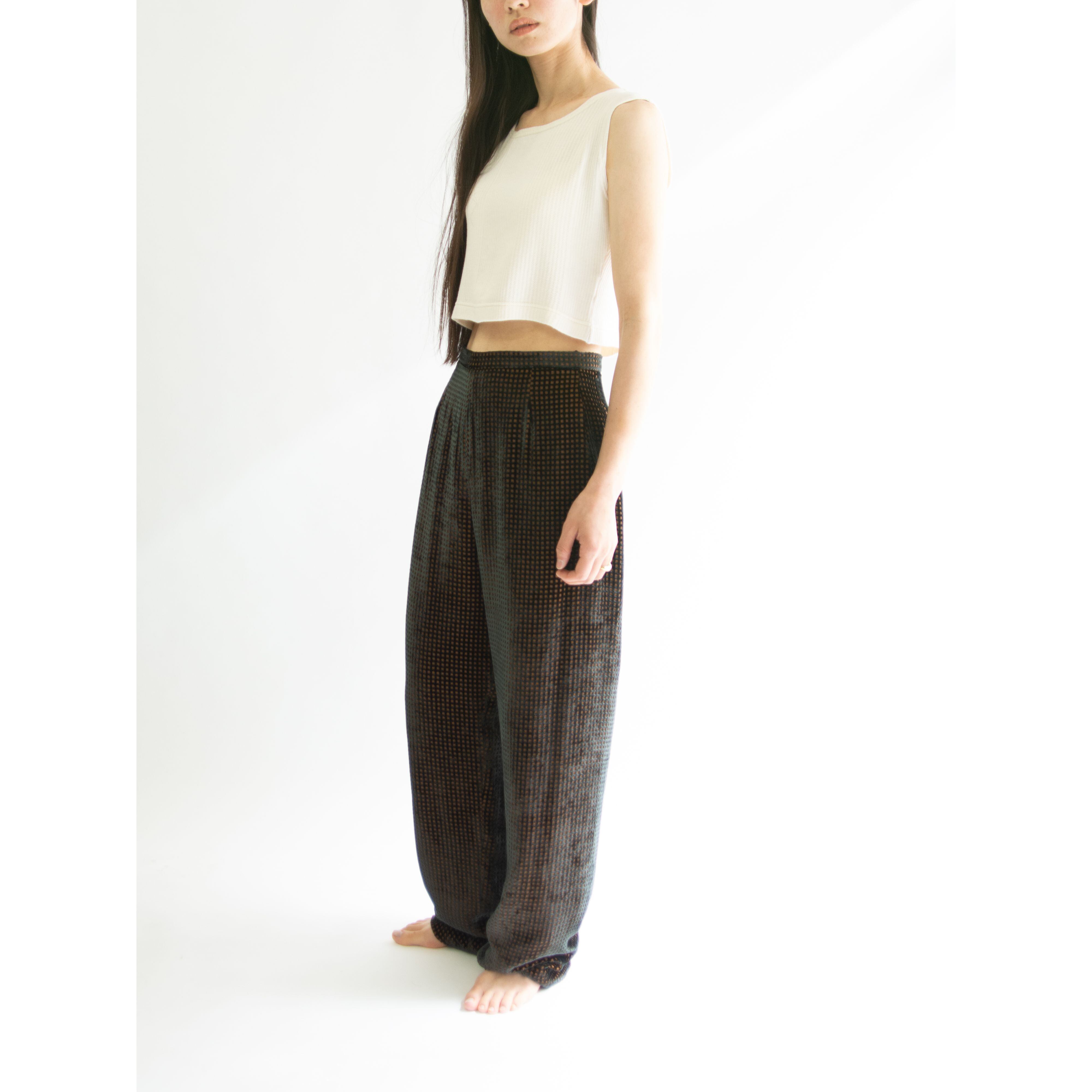 【GIORGIO ARMANI】Made in Italy Velour Jersey Pants（ジョルジオアルマーニ イタリア製ベロアジャージパンツ）
