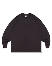 ロゴ刺繍クルーネック長袖Tシャツ S0667