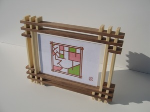 フォトフレーム（3連）kumiko photo frames ( a three )