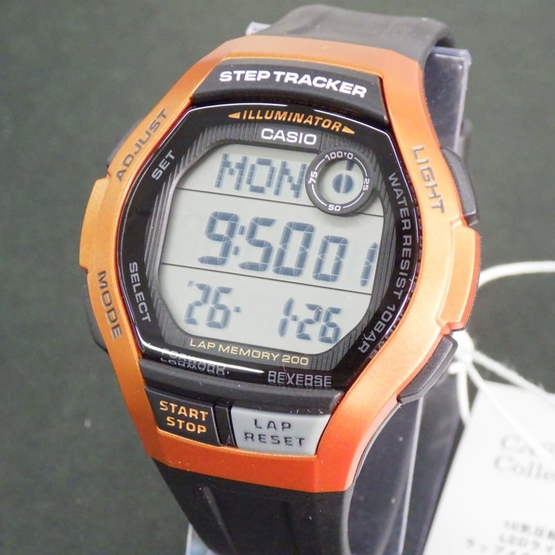 カシオ スポーツギア WS-2000H-4AJH オレンジ 歩数計測 デジタル 10