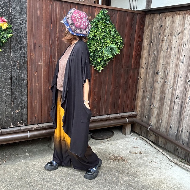 美シルエットポケット付きカーディガン