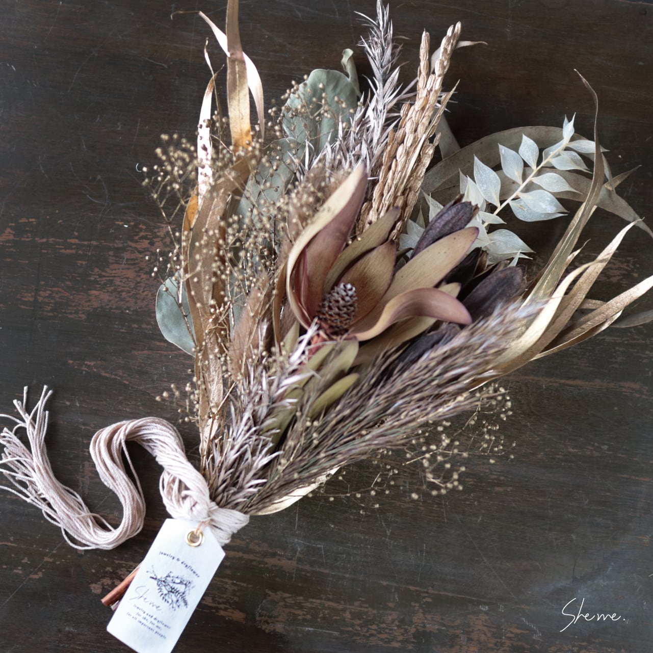 ドライフラワースワッグ❁⃘*.゜bluemoon9150 3点おまとめ fit=scale-down,w=1200